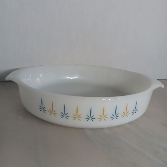 Fire King Anchor‎ Hocking 9" Round Candle Glow Baking Casserole Dish #429 Vtg - Picture 6 of 12